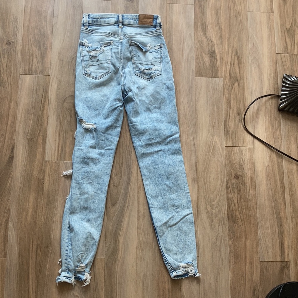 American Eagle Curvy super high rise jegging next level stretch size 00 short - Picture 13 of 17